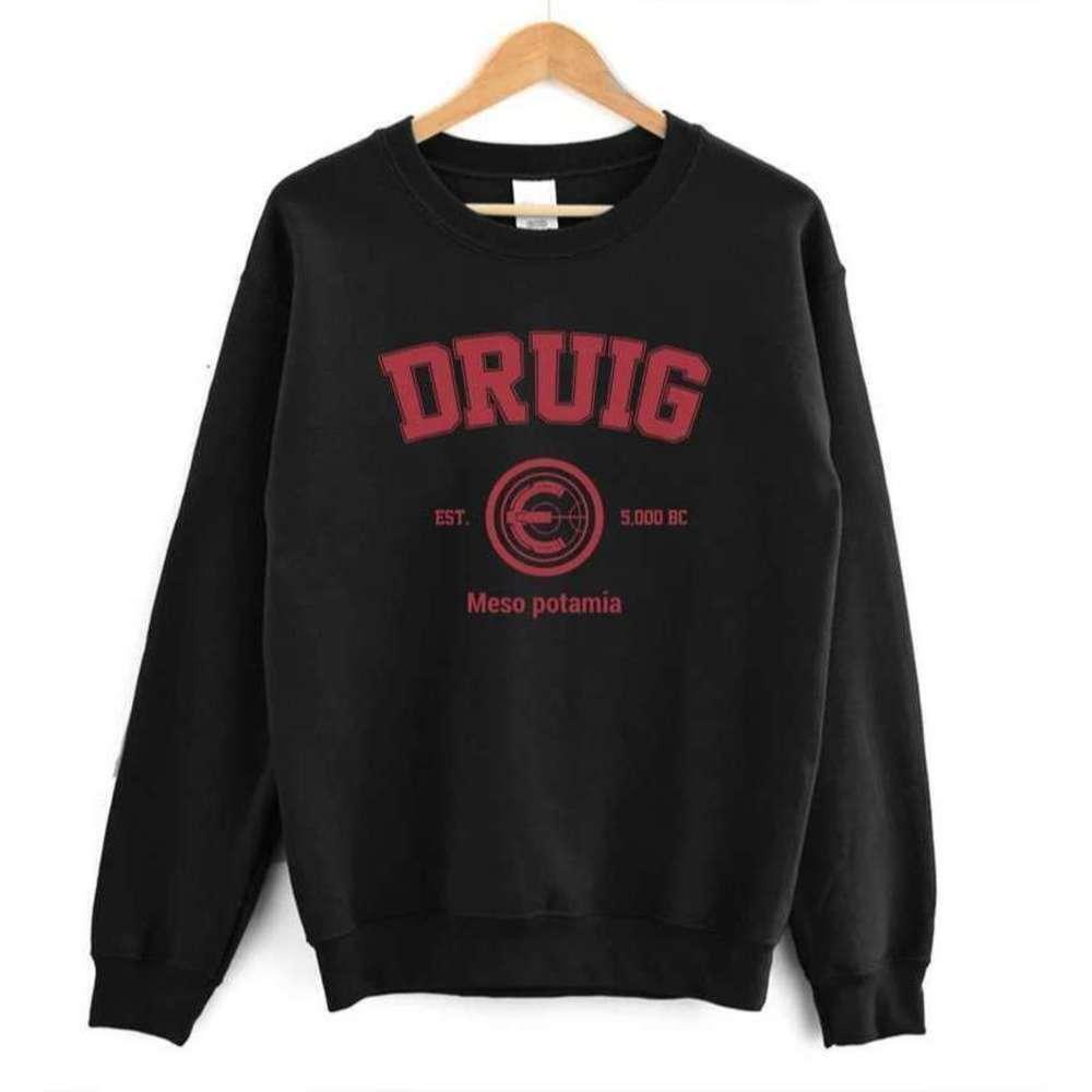 Druig Eternals Character Graphic Crewneck Sweatshirt
